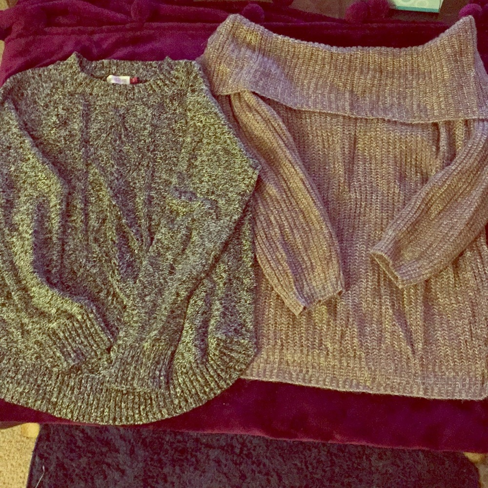 Sweaters, barely worn!